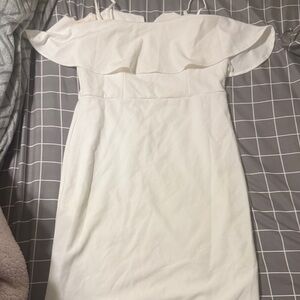 Elegant White Off-Shoulder Dress